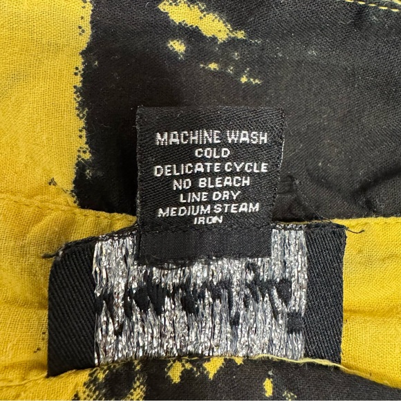 Step In Style High-Low Tunic Shirt Top Dress Yellow Black One Size Mature - Picture 7 of 7